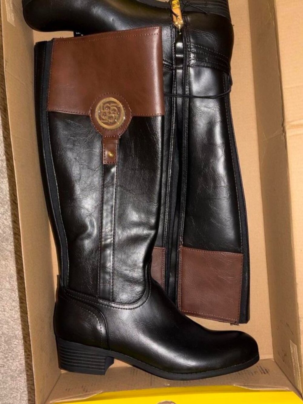 Liz Claiborne Tilia 2-Tone Riding Boot - 8M - NWT NIB